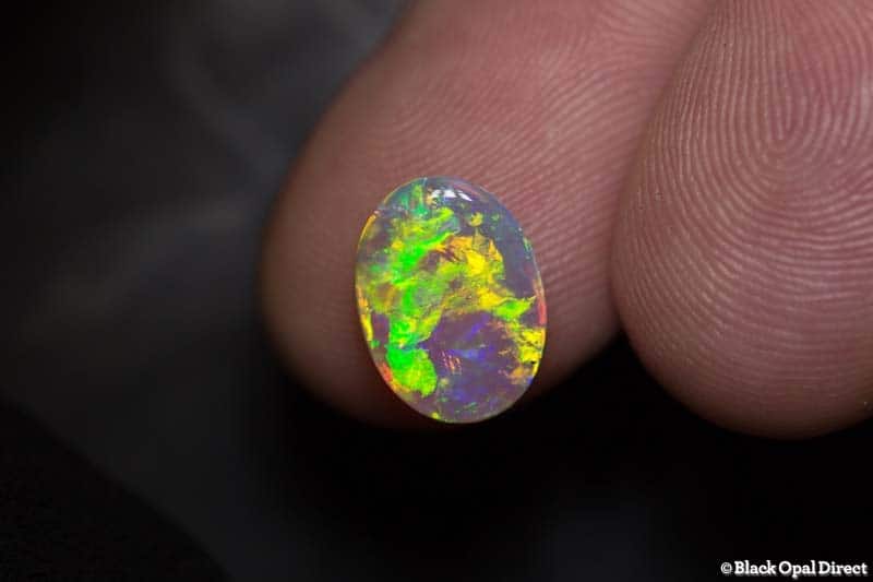 2.36 ct double sided gem crystal opal 12 8.5x3mm - Image 4