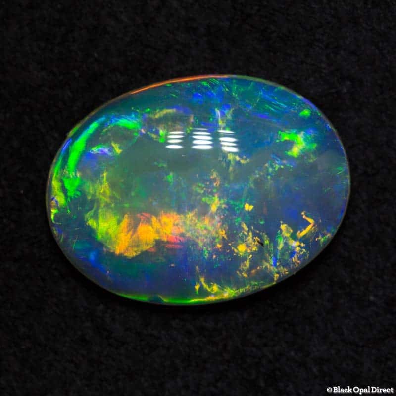 2.36 ct double sided gem crystal opal 12 8.5x3mm - Image 5