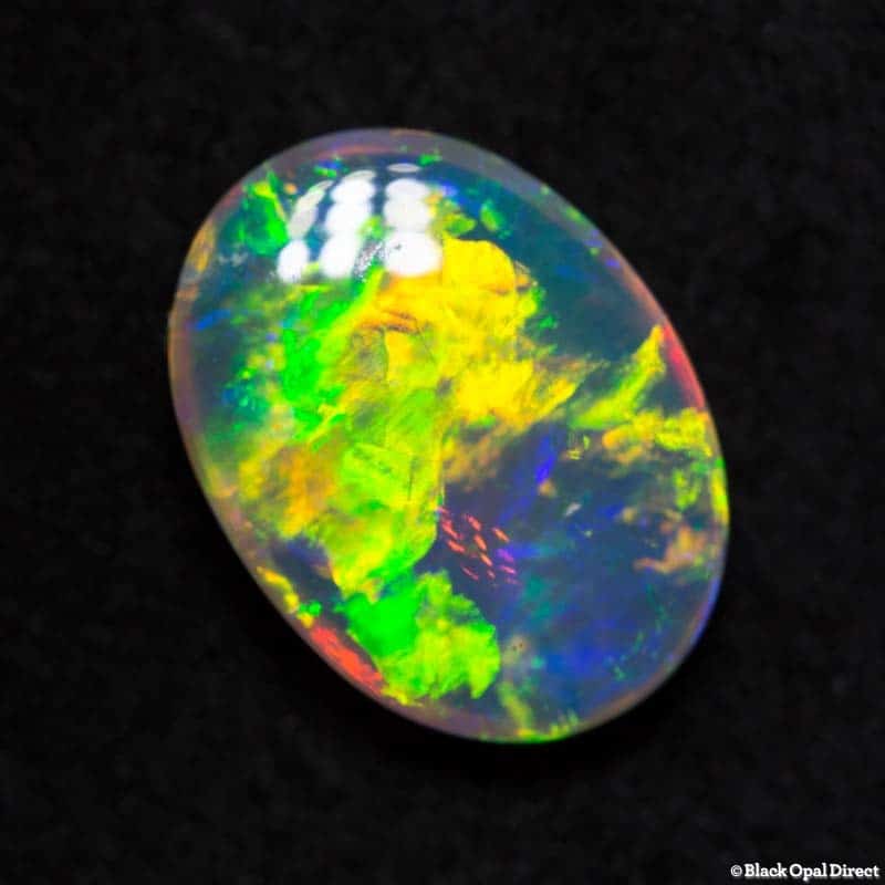 2.36 ct double sided gem crystal opal 12 8.5x3mm - Image 7