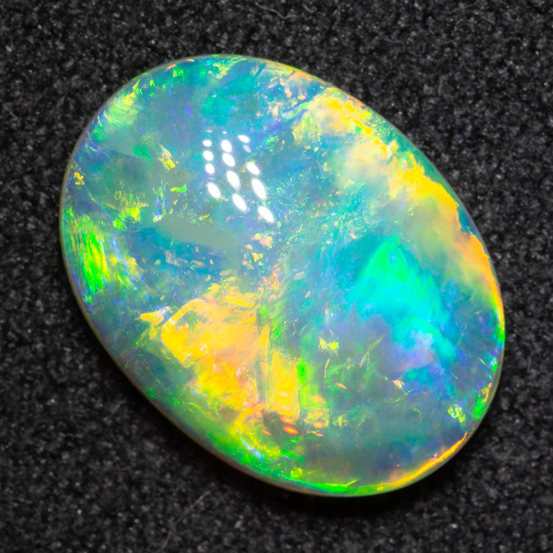 2.36 ct double sided gem crystal opal 12x8.5x3mm - Image 2