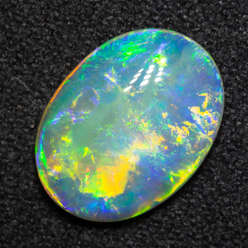 2.36 ct double sided gem crystal opal 12x8.5x3mm - Image 3