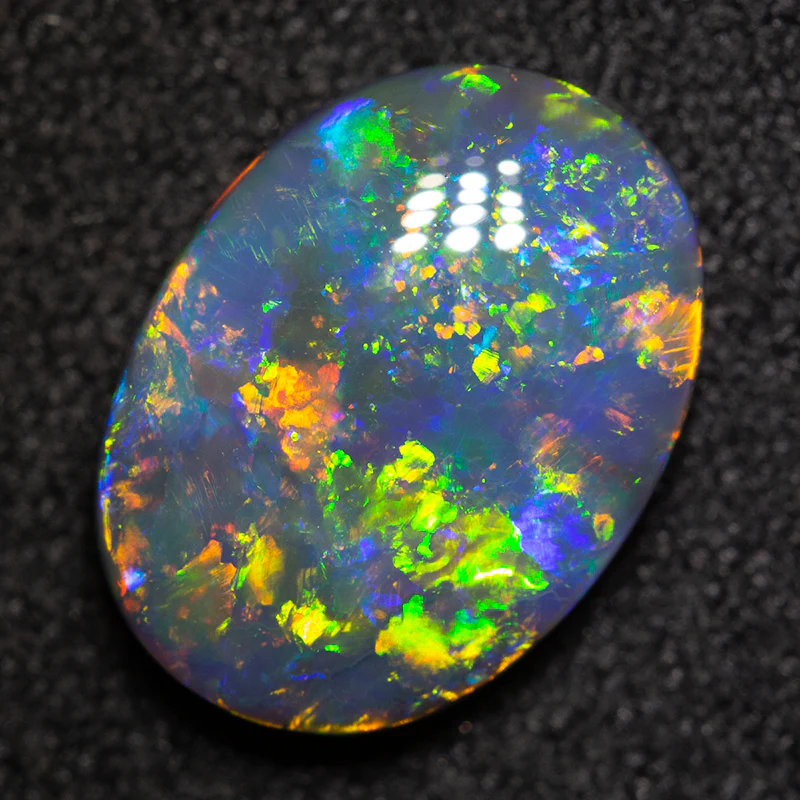 2.37 ct black opal 11.7x8.7x3.7mm - Image 3