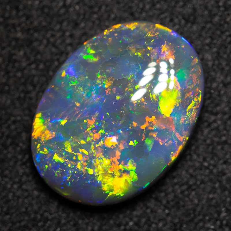 2.37 ct black opal 11.7x8.7x3.7mm - Image 4
