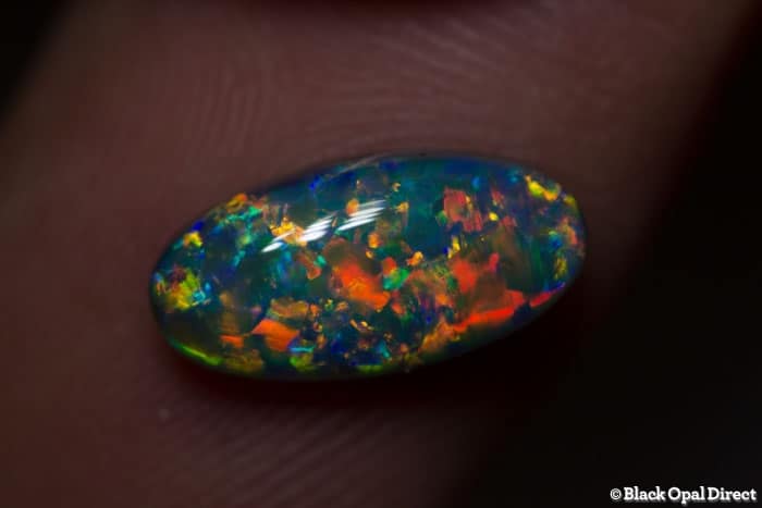 2.37 ct gem black opal 13x6x4mm - Image 2