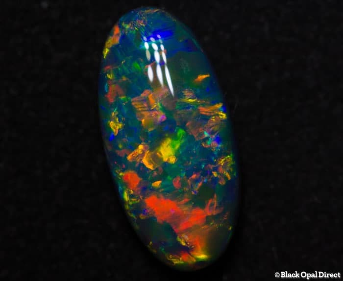 2.37 ct gem black opal 13x6x4mm - Image 4
