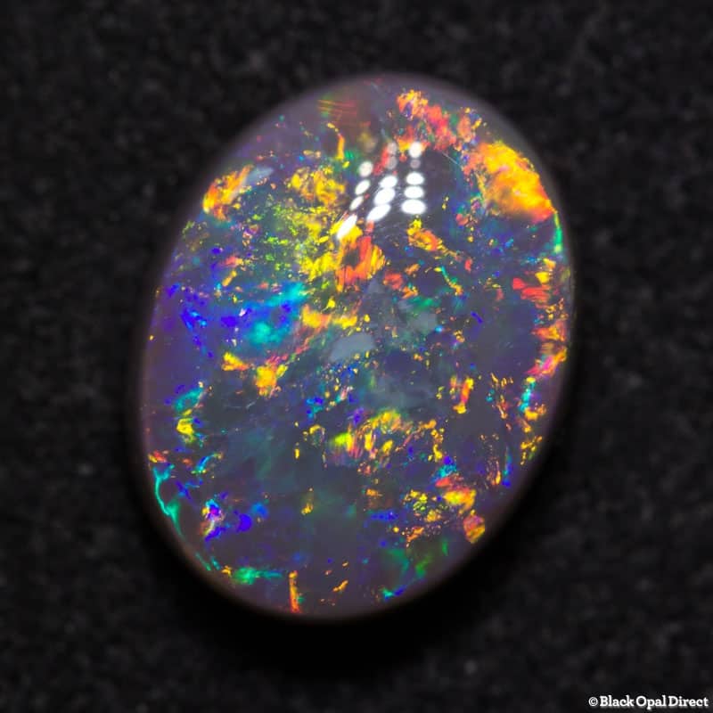 2.39 ct semi black opal 10x7.8x4.5mm - Image 3