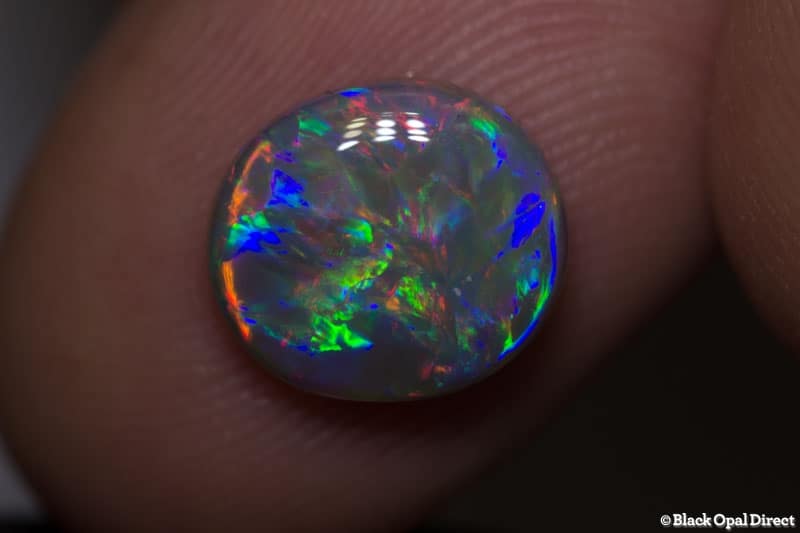 2.39 ct semi black opal gem 10x9x3mm - Image 4