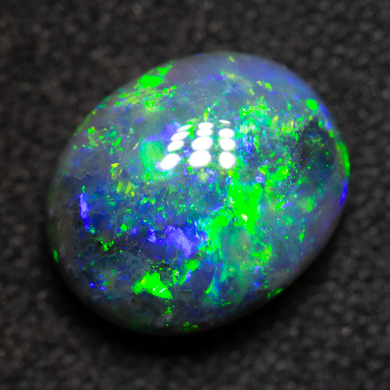 2.43 ct black opal 9.3x8x5mm - Image 3