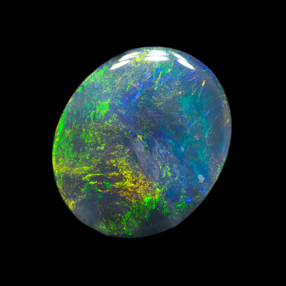 2.44 ct black opal 10.8x9.2x3.7mm - Image 2