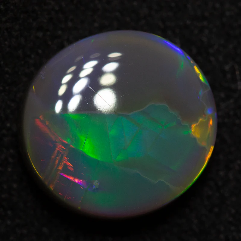 2.44 ct dark opal 9.8x9.3x4.1mm - Image 2