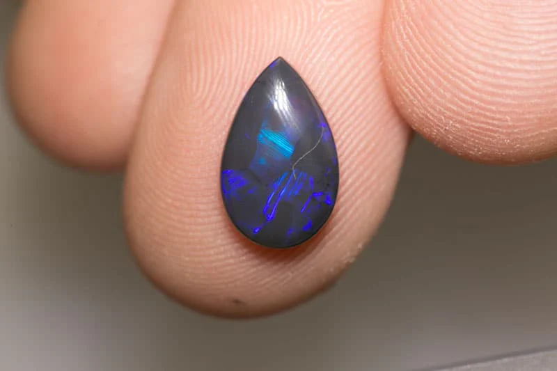 2.45 ct black opal 13x8x4mm - Image 2