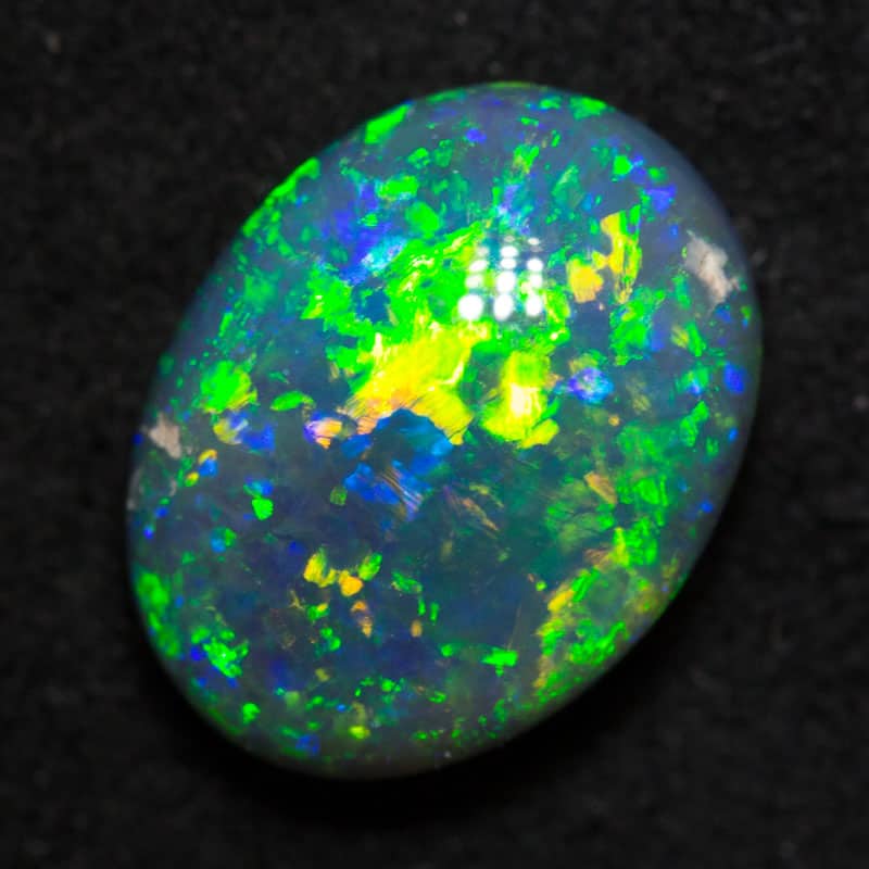2.45 ct gem black opal 10.5x8x4.7mm - Image 2