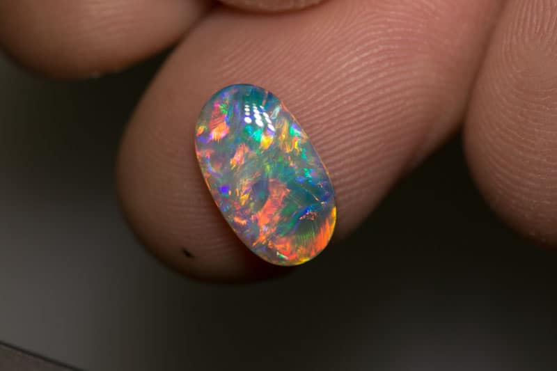 2.45 ct gem crystal opal 13x8x3.5mm - Image 2