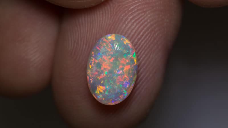2.46 ct gem crystal opal 11x8x4.5mm - Image 2