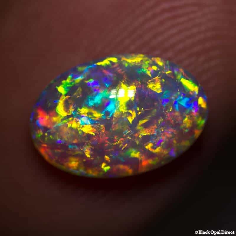 2.46 ct gem crystal opal double sided 11x8x4.8mm - Image 4