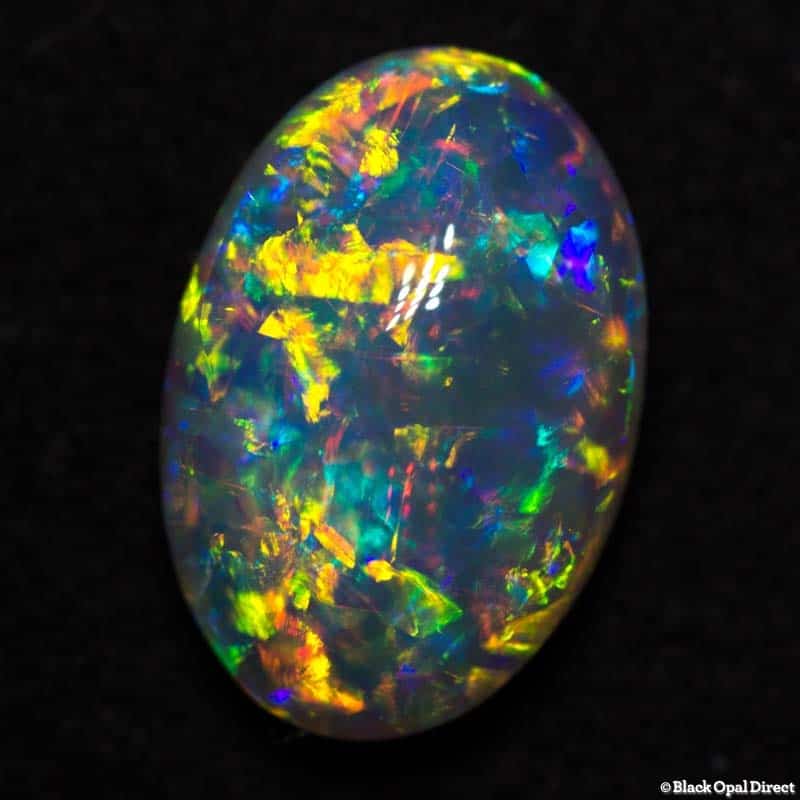 2.46 ct gem crystal opal double sided 11x8x4.8mm - Image 5