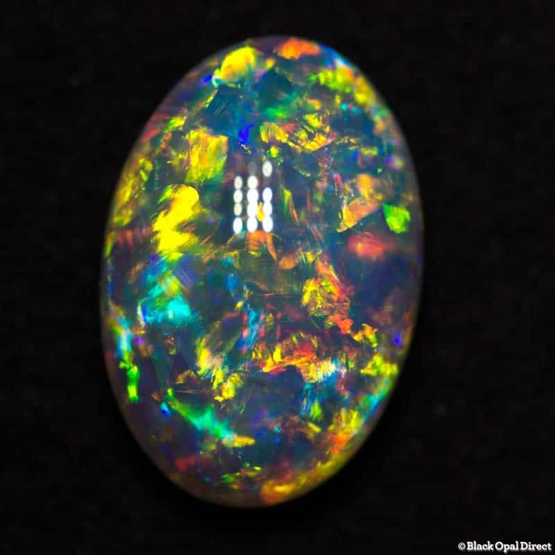 2.46 ct gem crystal opal double sided 11x8x4.8mm - Image 6