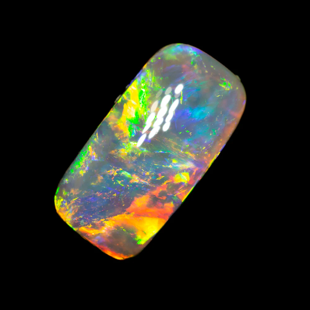 2.47 ct gem black crystal opal 12x6.2x4.2mm - Image 3