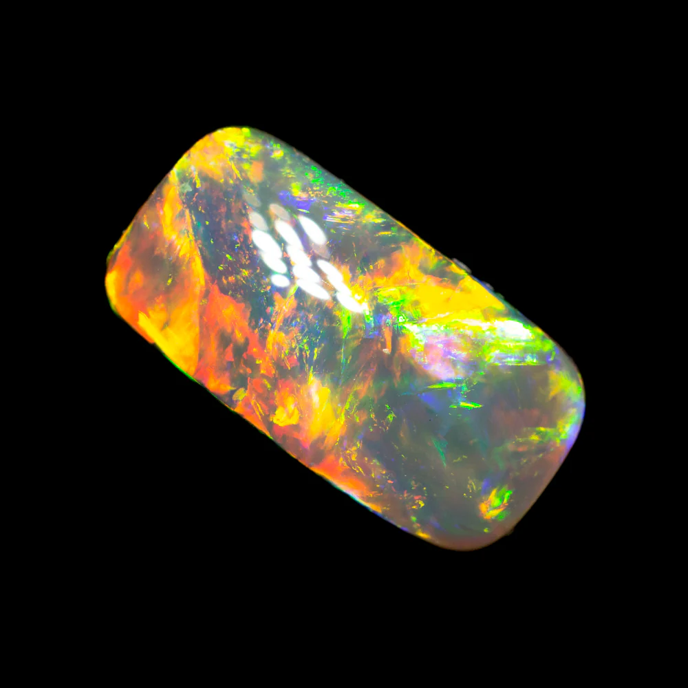 2.47 ct gem black crystal opal 12x6.2x4.2mm - Image 4