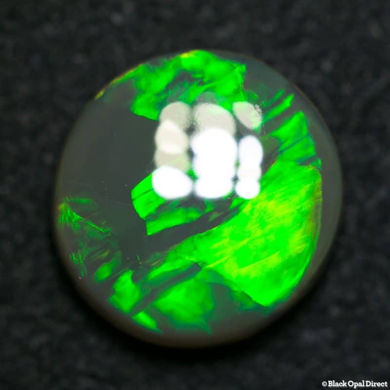 2.48 ct black crystal opal 10mm round x4mm - Image 3