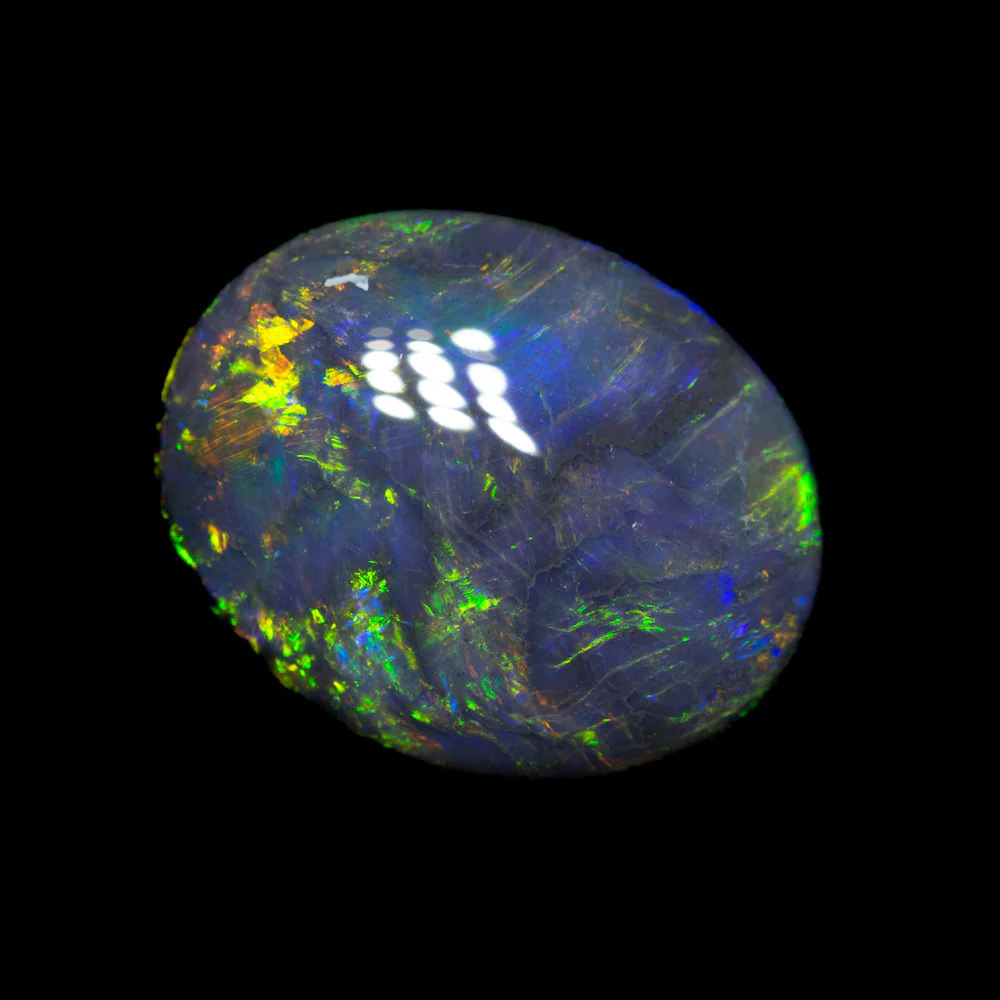 2.51 ct black opal 11.3x9x3.9mm - Image 2