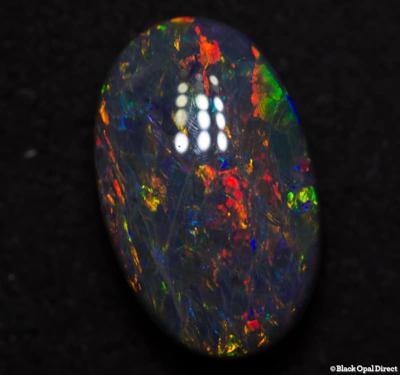 2.51 ct double sided black opal gem 11x7x5mm - Image 2
