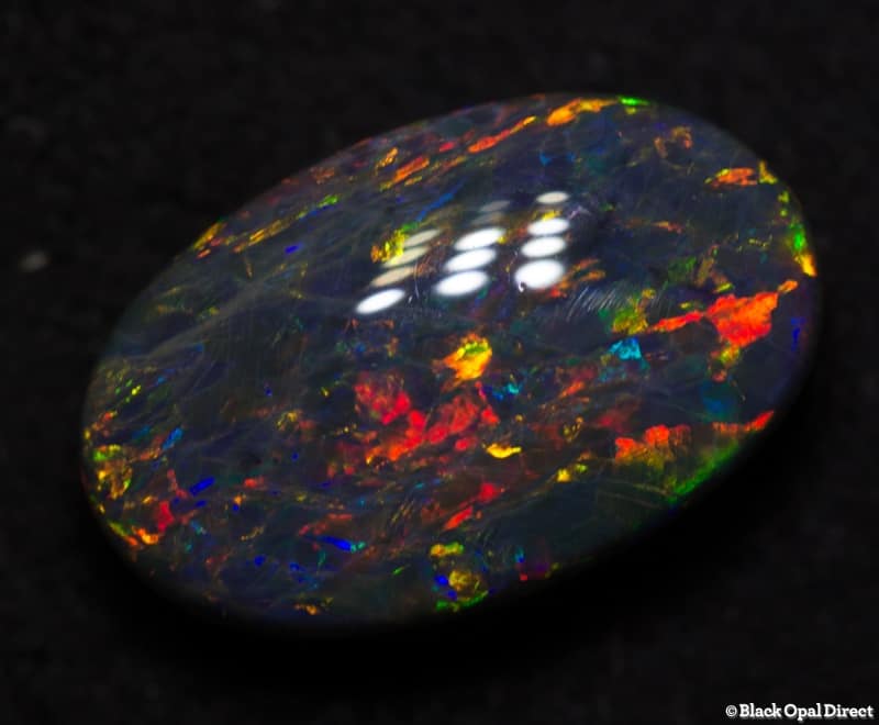 2.51 ct double sided black opal gem 11x7x5mm - Image 3