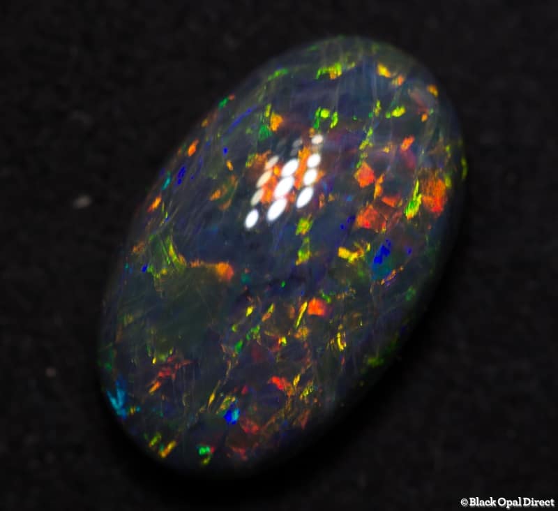 2.51 ct double sided black opal gem 11x7x5mm - Image 4