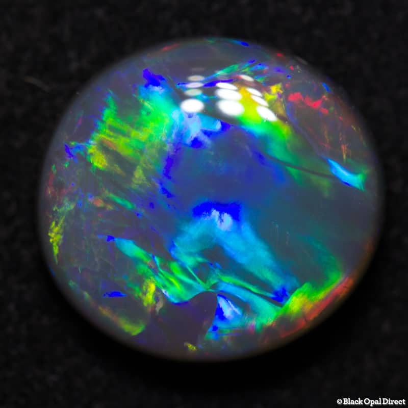 2.51 ct semi black gem opal 10x9x4mm Abi - Image 2