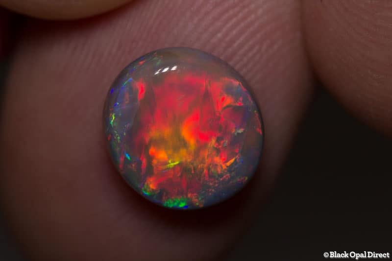 2.51 ct semi black gem opal 10x9x4mm Abi - Image 4