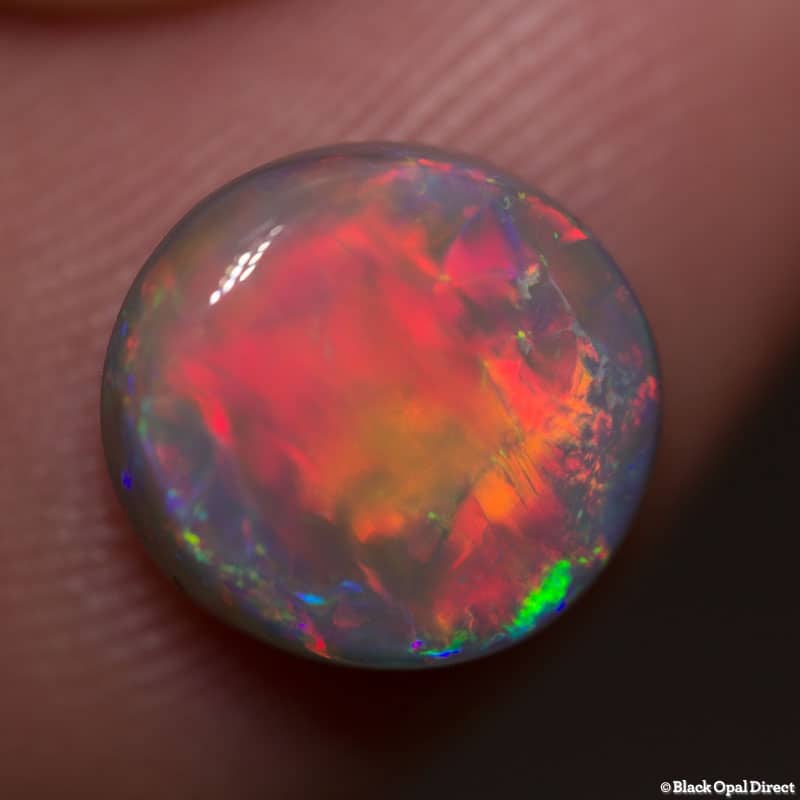 2.51 ct semi black opal 10x9x4mm - Image 3
