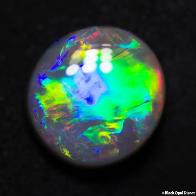 2.51 ct semi black opal 10x9x4mm - Image 4