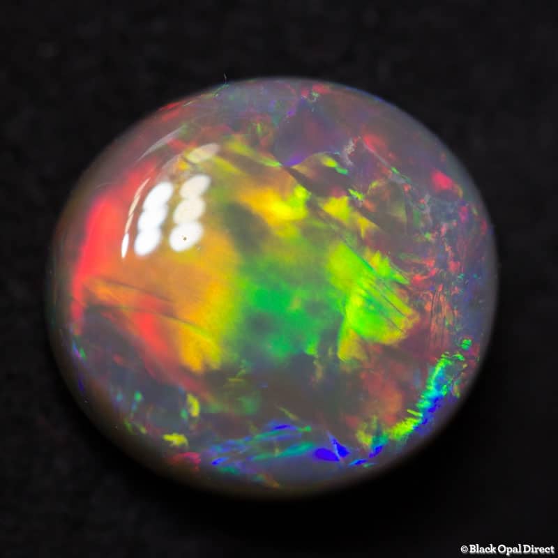2.51 ct semi black opal 10x9x4mm - Image 6