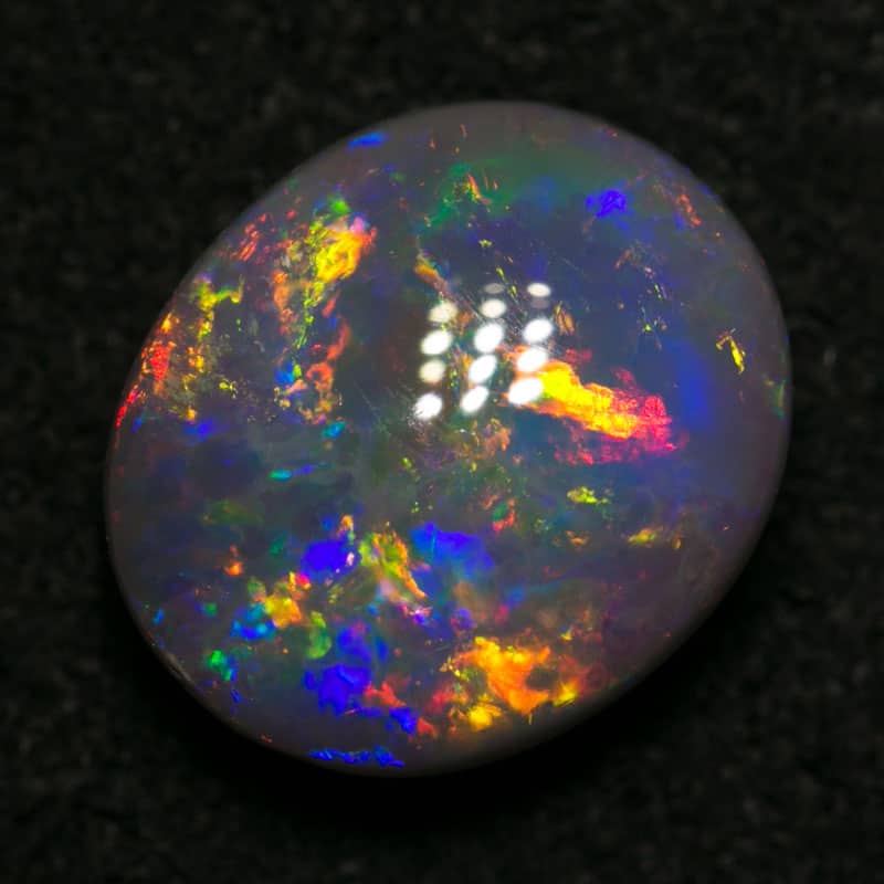 2.53 ct black opal 10x9x4.5mm - Image 3