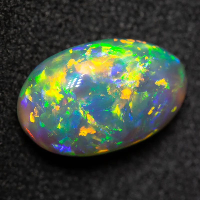 2.53 ct gem black opal 10.9x7.2x5.4mm - Image 2