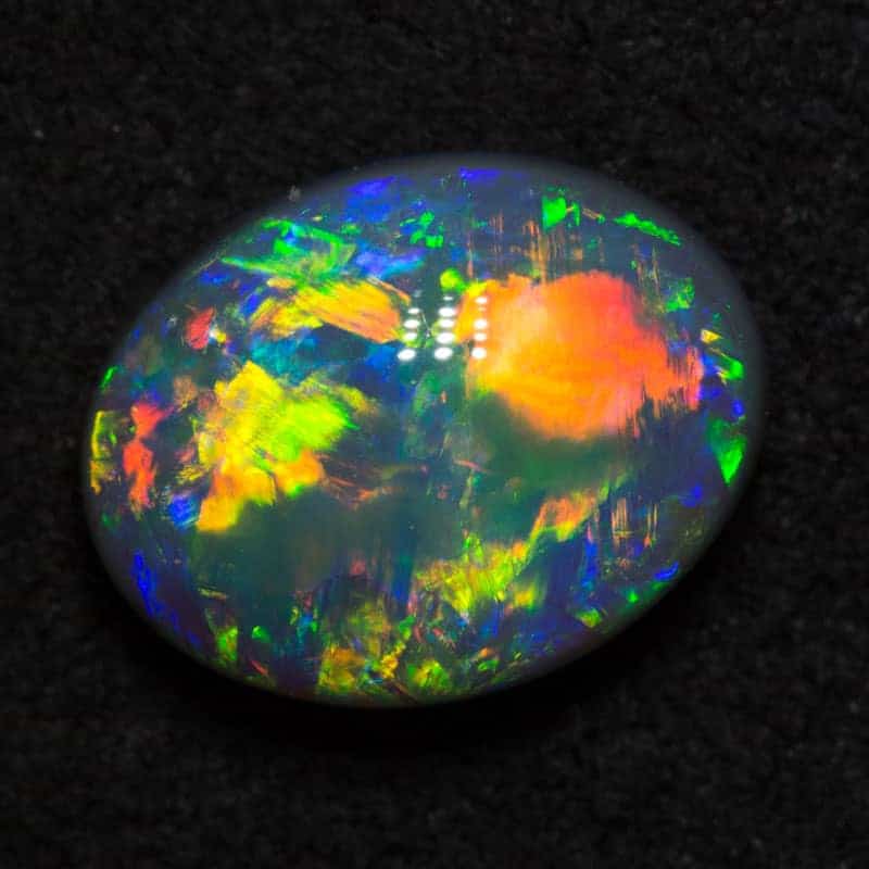 2.53 ct gem black opal 10x7.8x4.9mm - Image 2