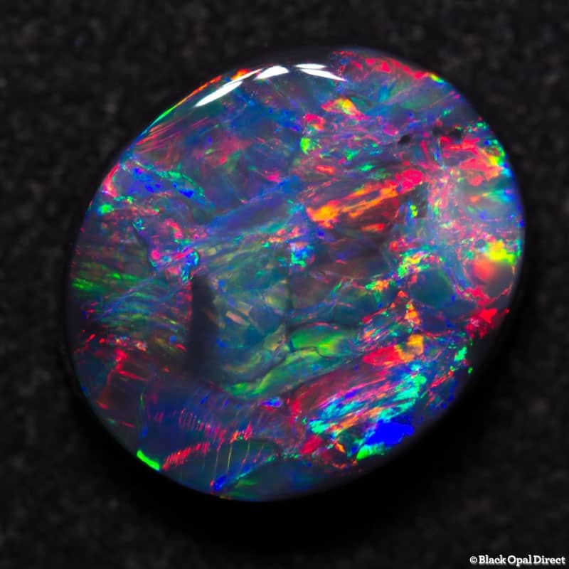 2.53 ct gem black opal 10x9x4mm - Image 3