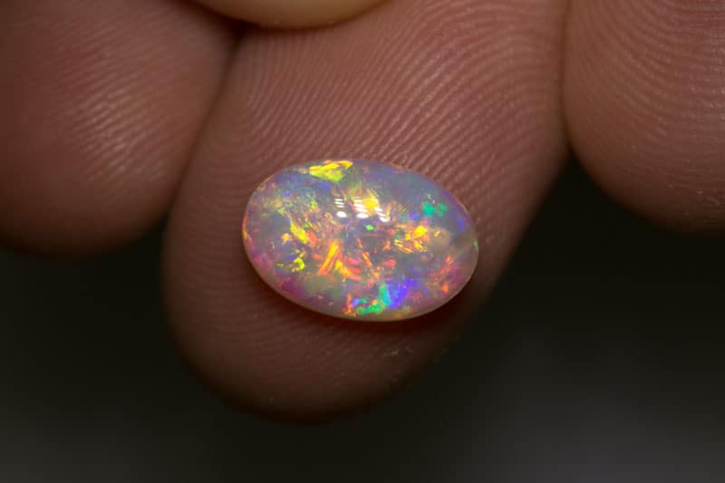 2.54 ct gem double sided crystal opal 12x8x4mm - Image 2