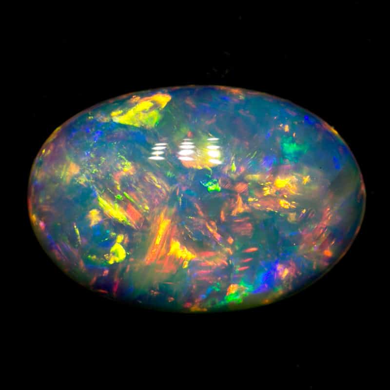 2.54 ct gem double sided crystal opal 12x8x4mm - Image 4
