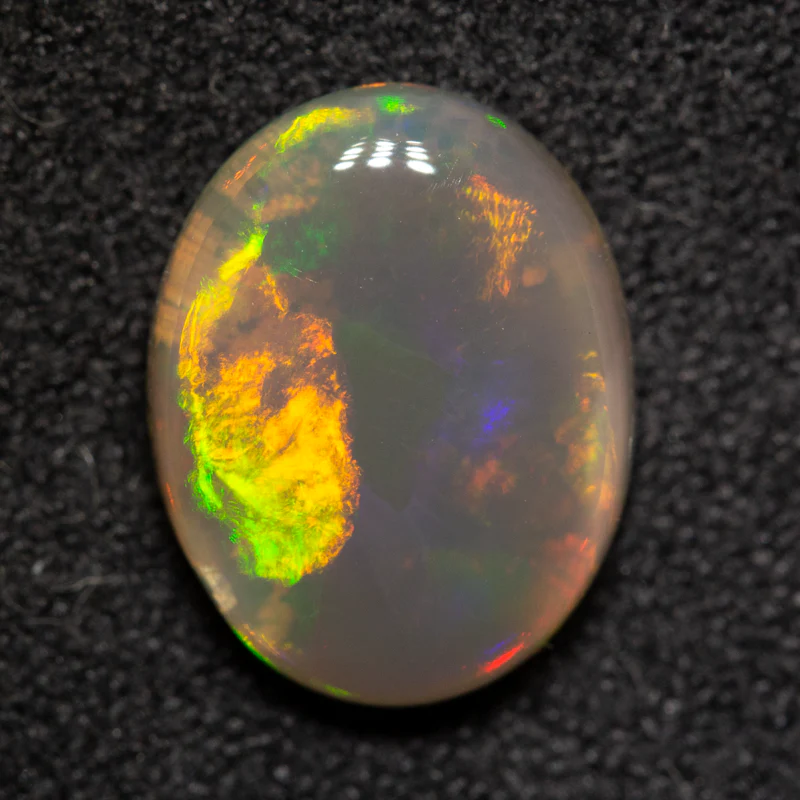 2.57 ct black crystal opal 11.3x8.9x4.1mm - Image 2