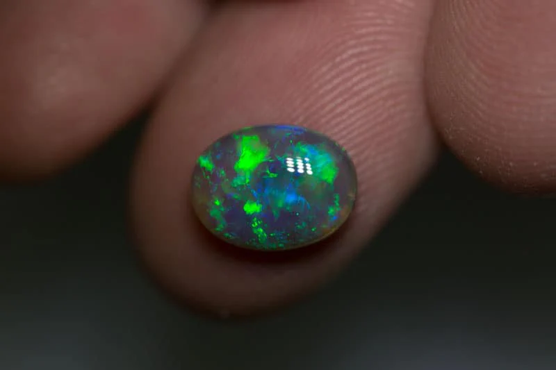 2.57 ct black crystal opal 11x8x4.5mm - Image 2