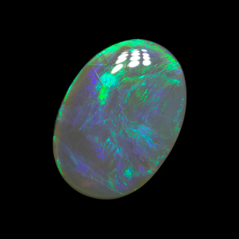 2.57 ct black opal 14.4x10.3x2.8mm - Image 2