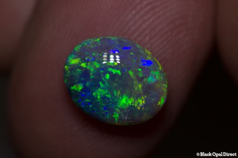 2.57 ct semi black opal 10x8x5mm - Image 3