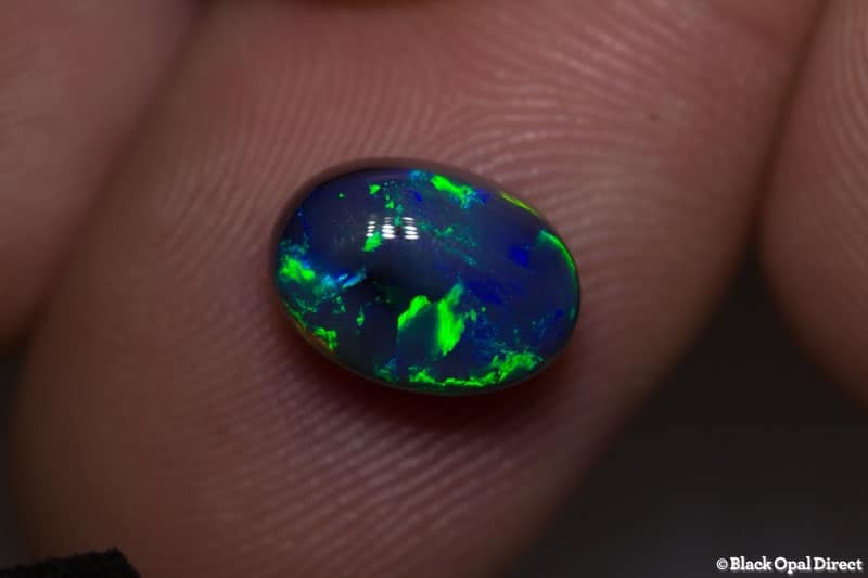 2.58 ct black opal 10x7x5.5mm - Image 2