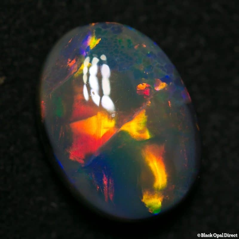 2.59 ct black opal gem 11x8x4mm - Image 4