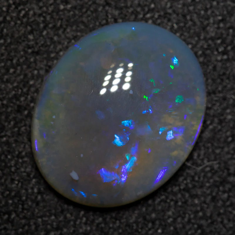 2.60 ct dark crystal opal 11.7x9.7x3.6mm - Image 2