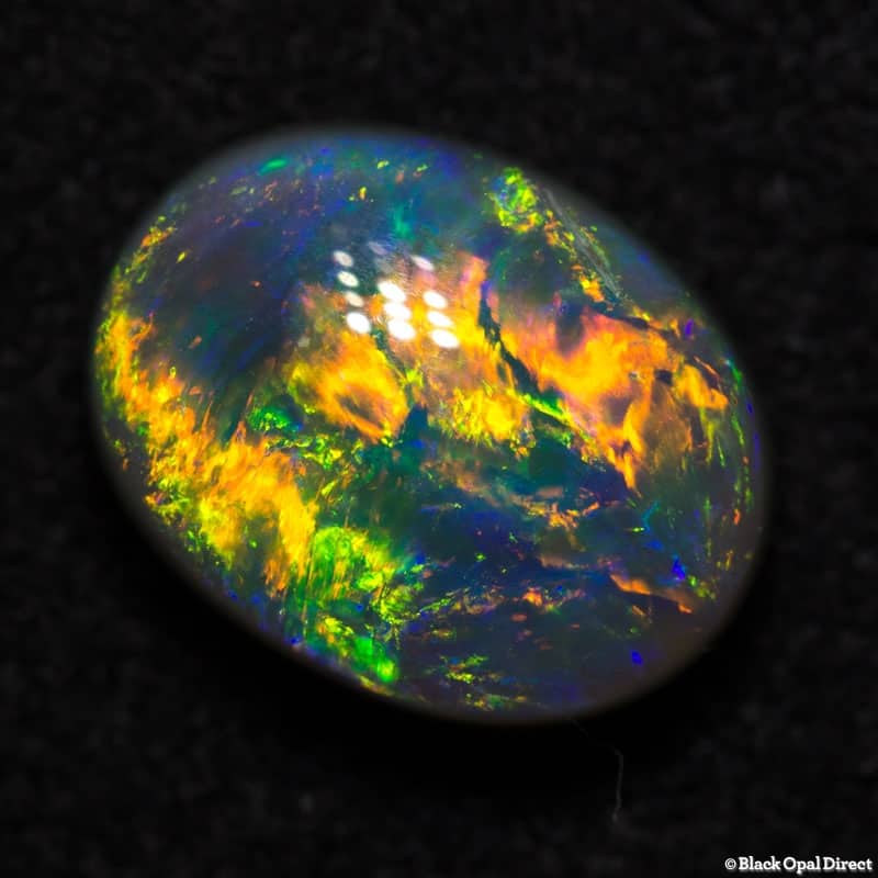 2.60 ct semi black opal gem 10x8x5mm - Image 2