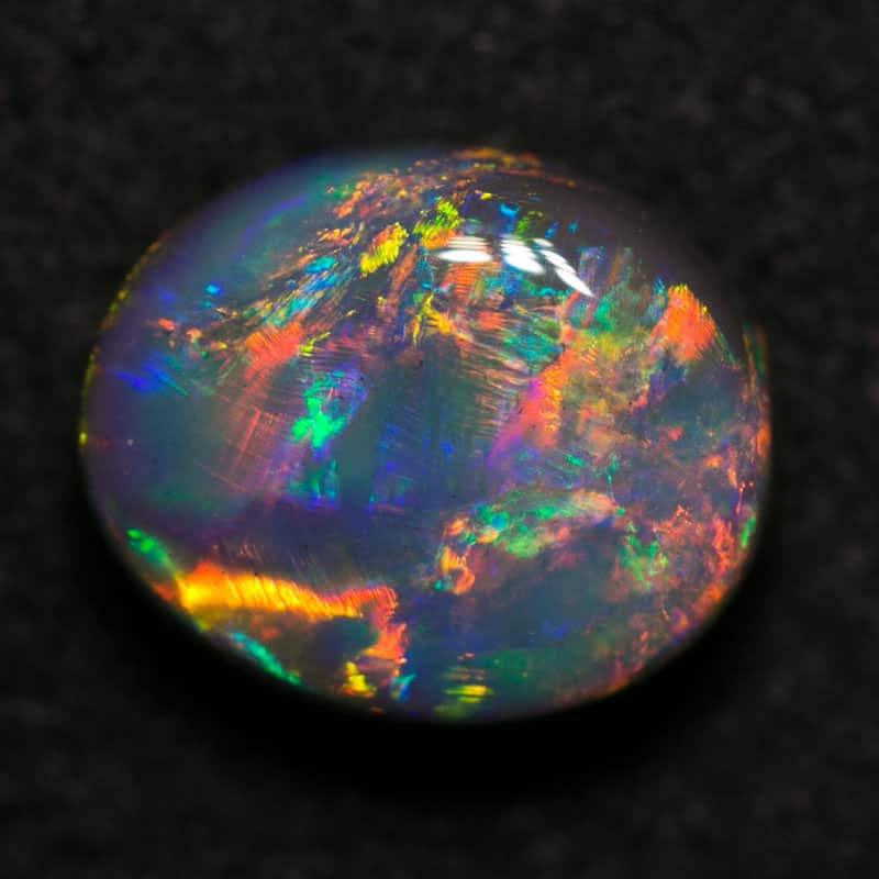 2.61 ct gem black opal 10x8x5mm - Image 2