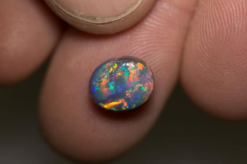 2.61 ct gem black opal 10x8x5mm - Image 3