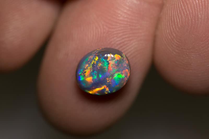 2.61 ct gem black opal 10x8x5mm - Image 4